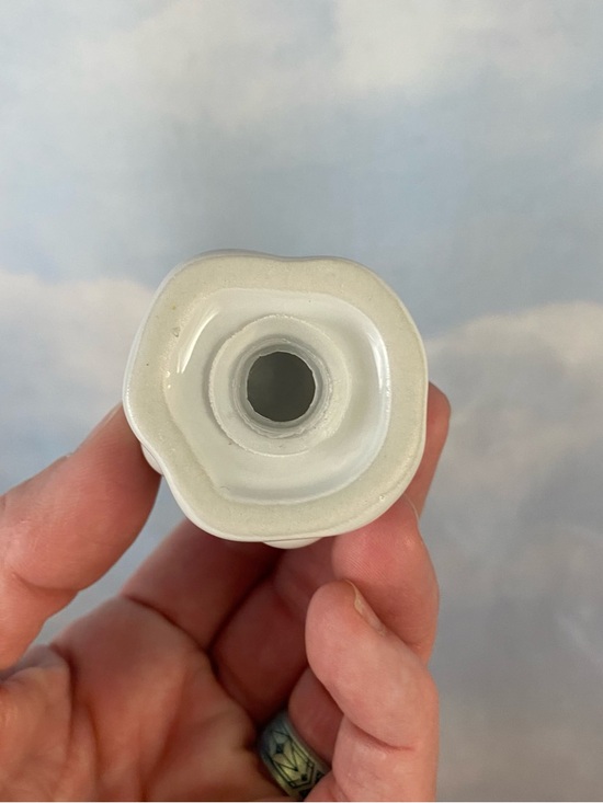 White Ghost Ceramic Salt and Pepper Shaker Set - Picture 3 of 7